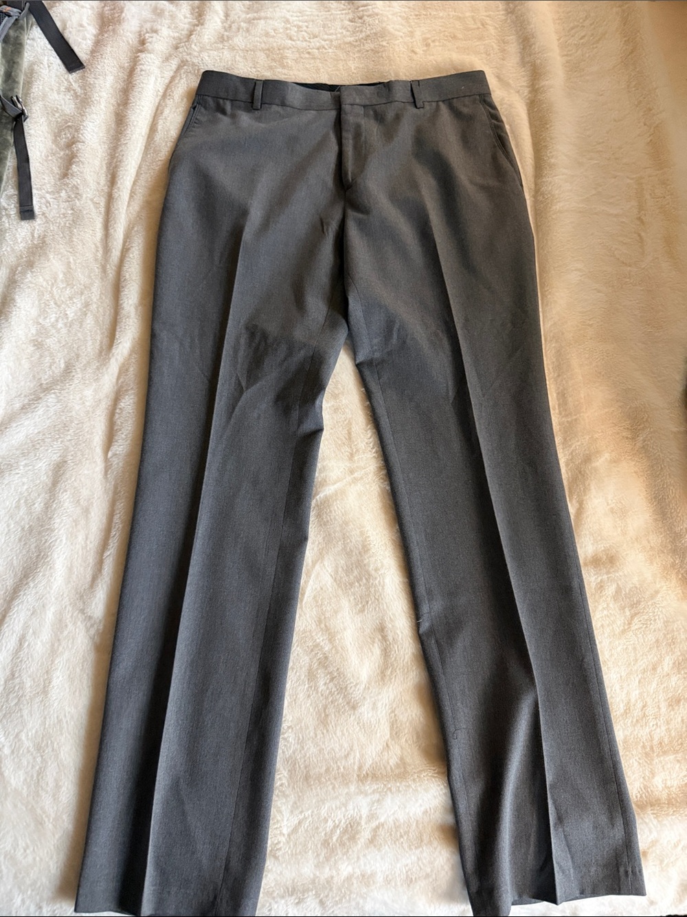 Banana Republic Men's Charcoal Dress Pants, Tailored Slim Fit size 34 x 34